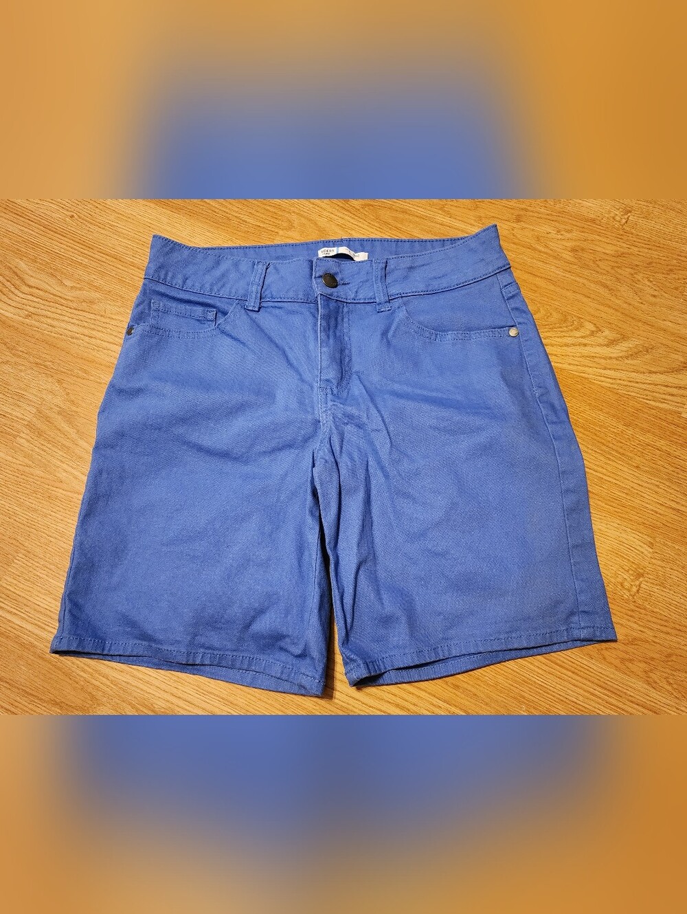 Riders by Lee Bermuda Shorts Womens 6M Blue Denim Mid Rise